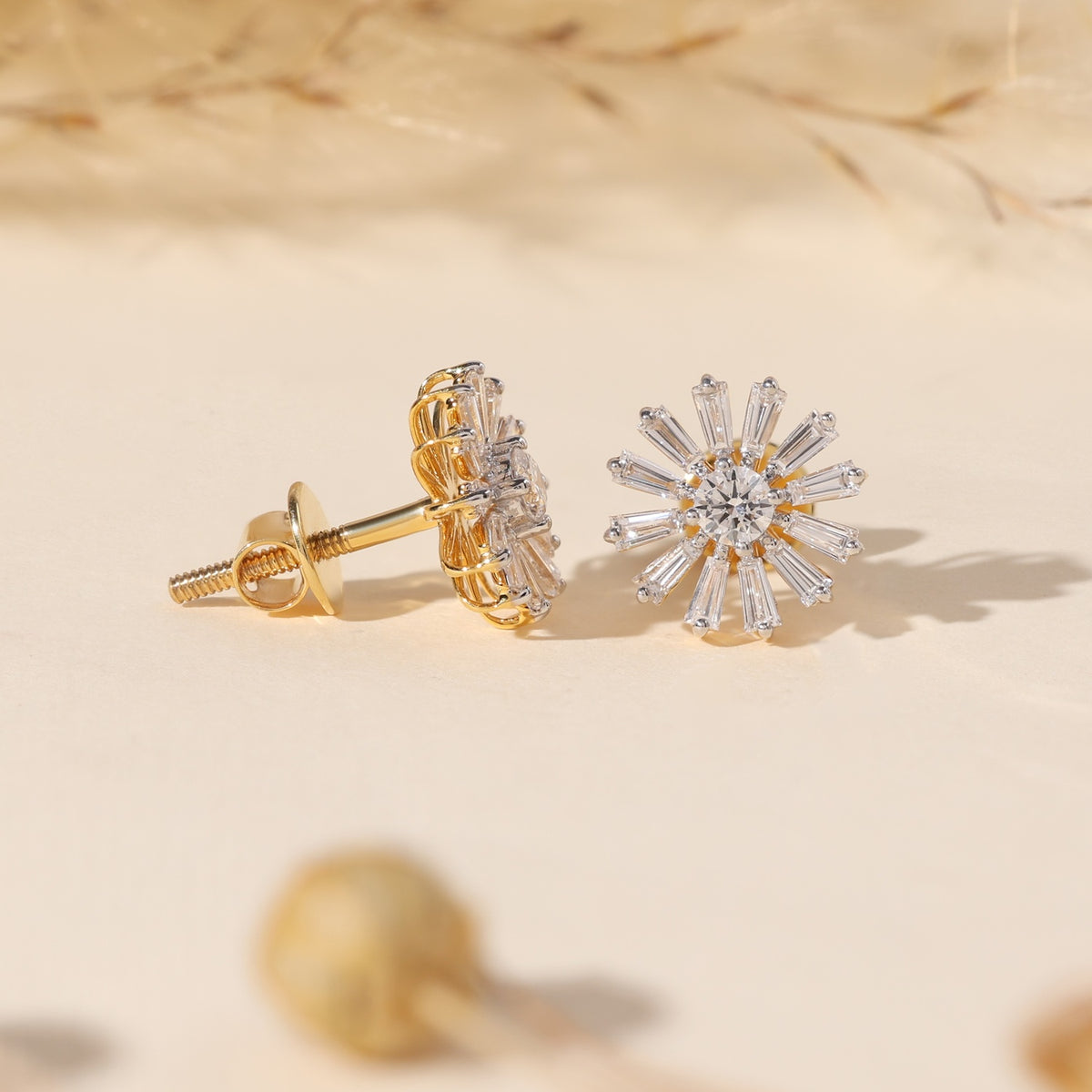 Starburst Diamond Studs Earrings image 1