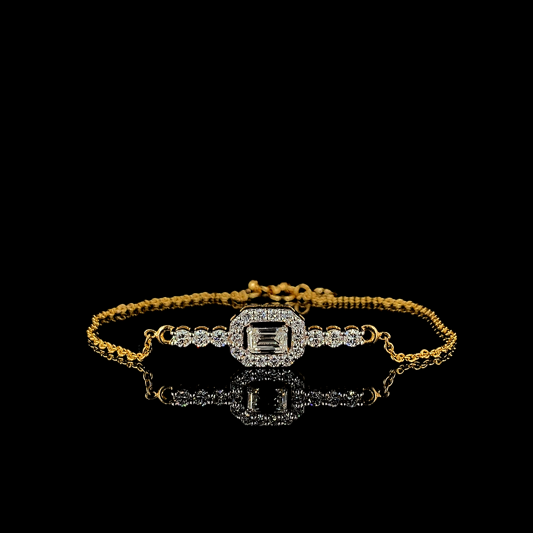 Elegant Gold & Diamond Bracelet - zyuristore