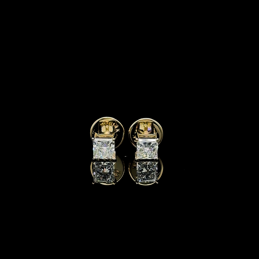 LustreSquare Diamond Stud Earrings - zyuristore