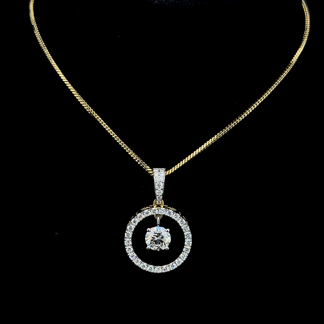 Radiant Harmony Diamond Pendant - zyuristore