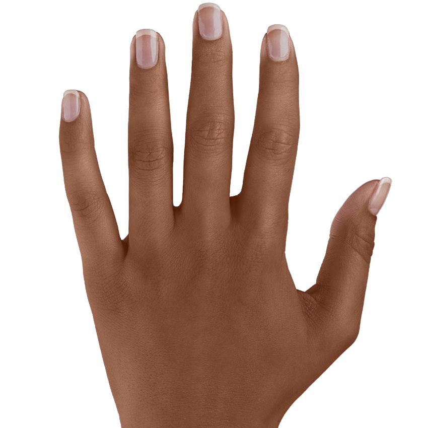 Dark skin hand