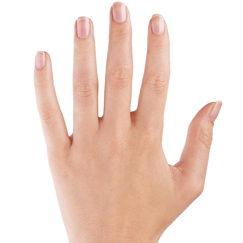 Light skin hand