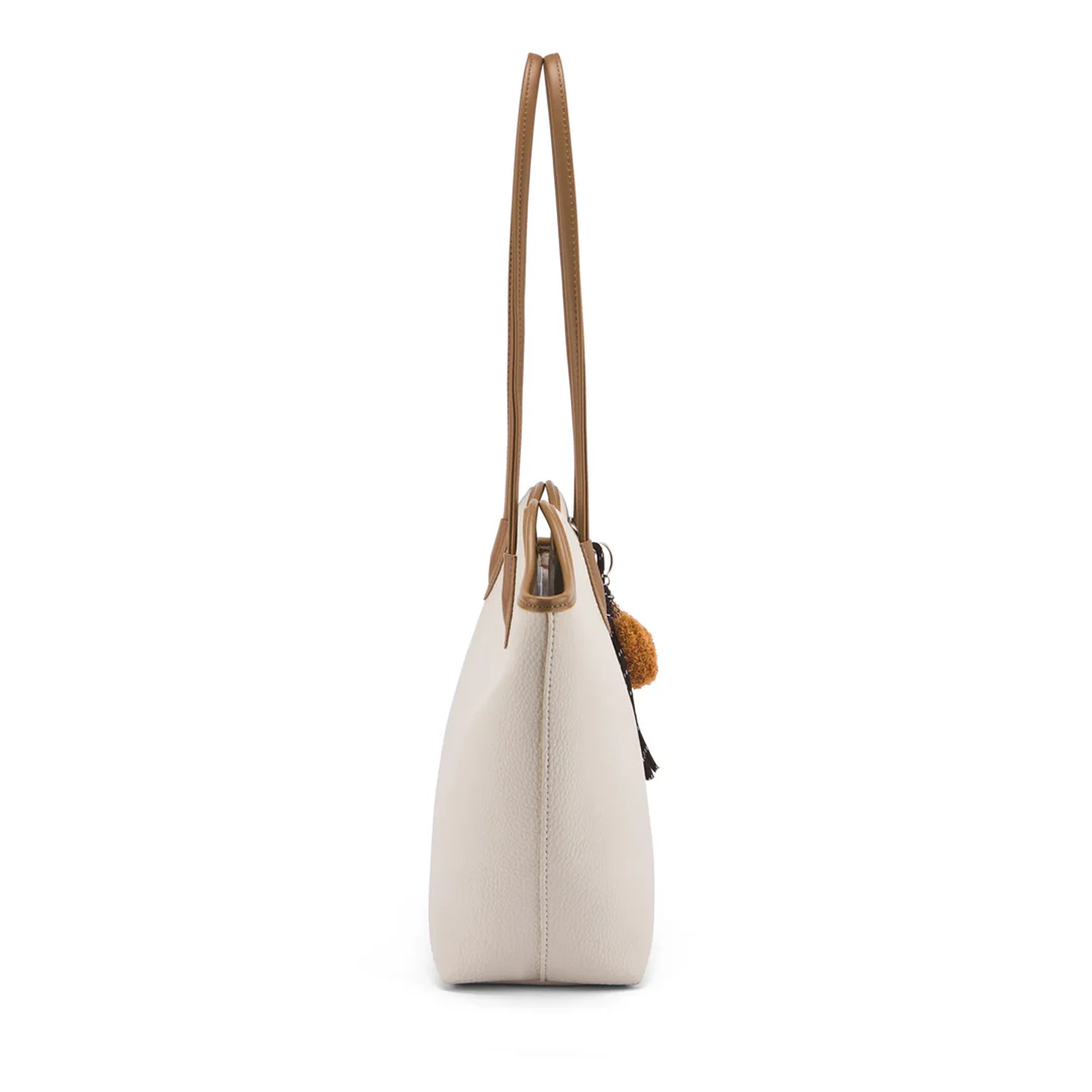 Textured PU Swagger Shoulder Bag with Quilted