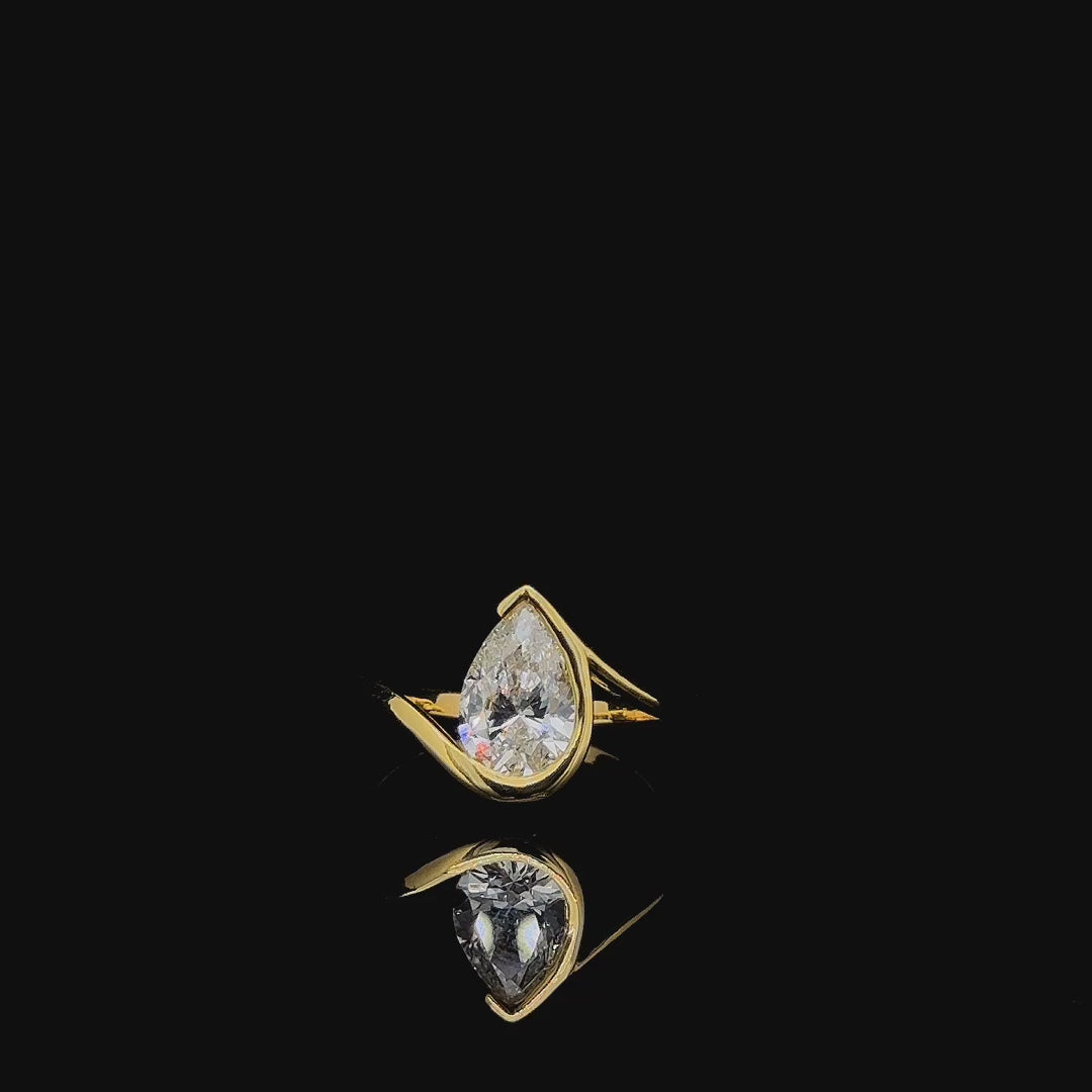Solstice Teardrop Diamond Ring