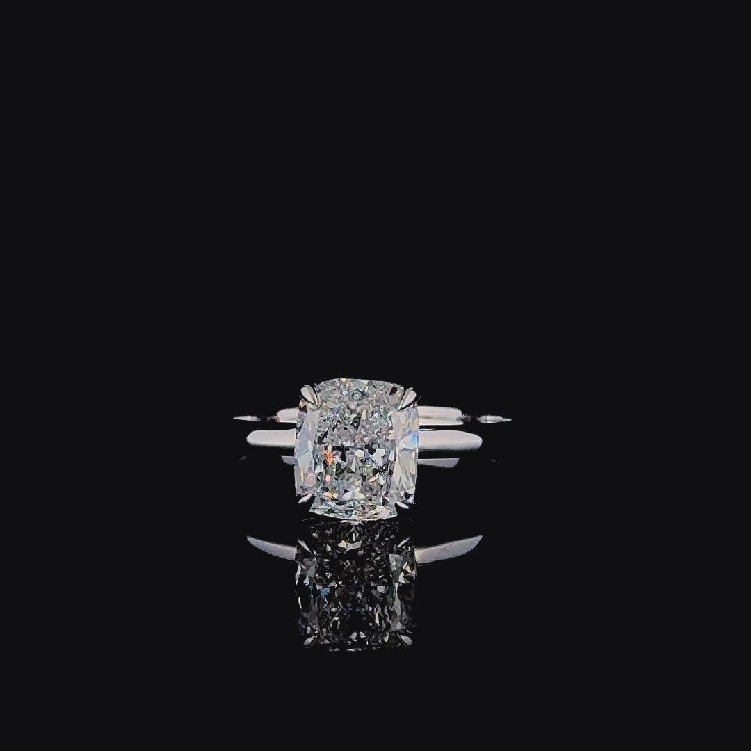 Cushion Radiance Solitaire Ring