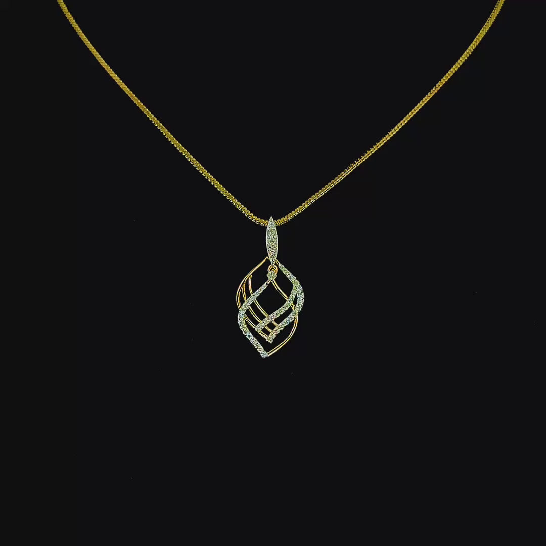 Artistic Diamond Pendant