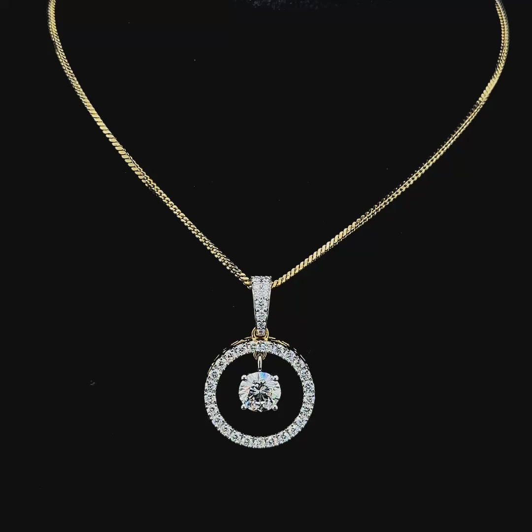 Radiant Harmony Diamond Pendant