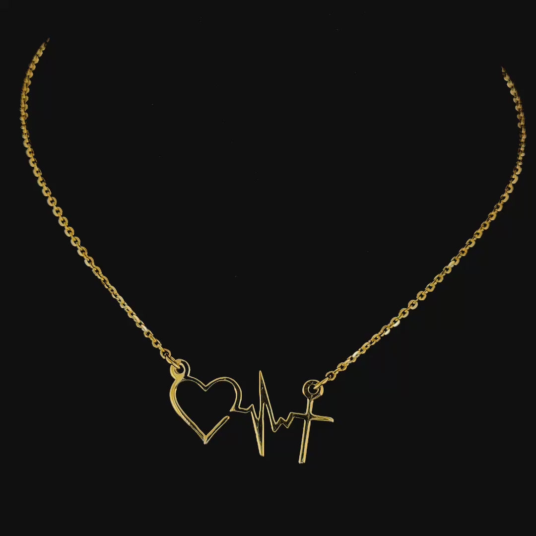 Heartbeat of Faith Pendant Necklace