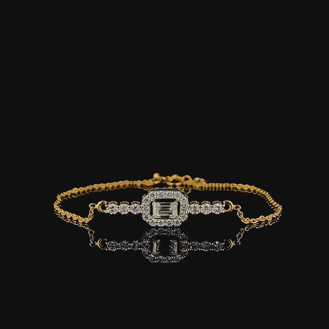 Elegant Gold & Diamond Bracelet