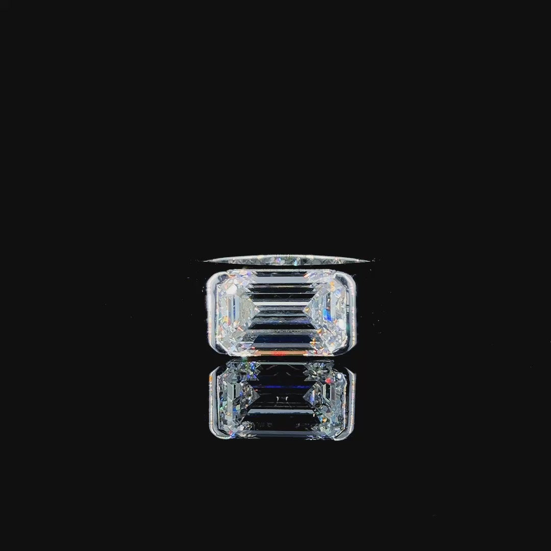 Emerald Platinum Ring